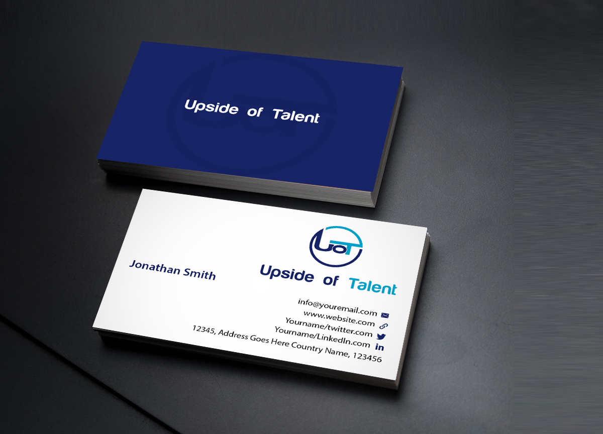 Business Card Design by Creations Box 2015 for Upside of Talent | Design #9372192
