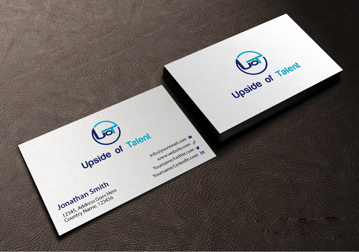 Business Card Design by Creations Box 2015 for Upside of Talent | Design #9372205