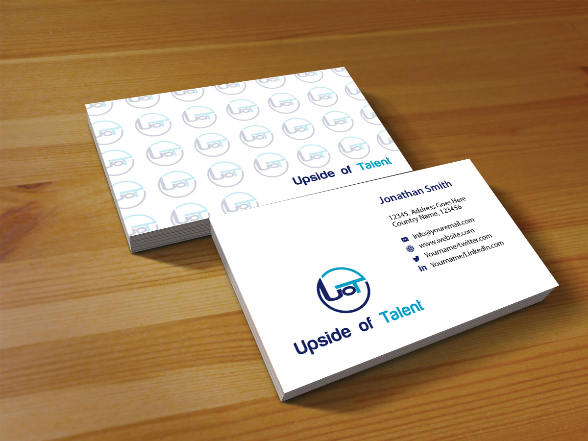 Business Card Design by Creations Box 2015 for Upside of Talent | Design #9372212