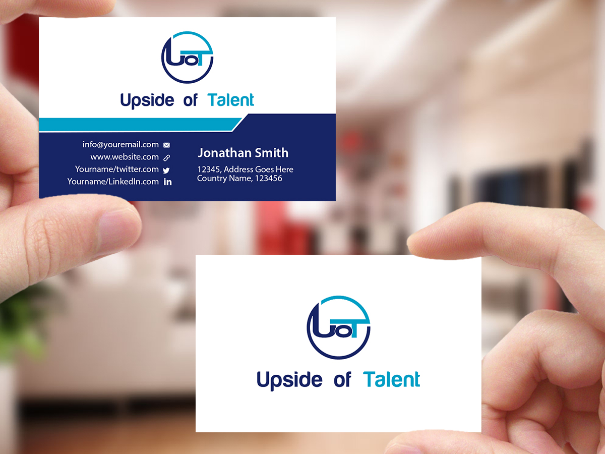 Business Card Design by Creations Box 2015 for Upside of Talent | Design #9372213