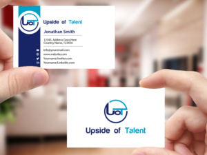 Business Card Design by Creations Box 2015 for Upside of Talent | Design: #9372214