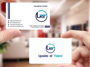 Business Card Design by Creations Box 2015 for Upside of Talent | Design: #9372215