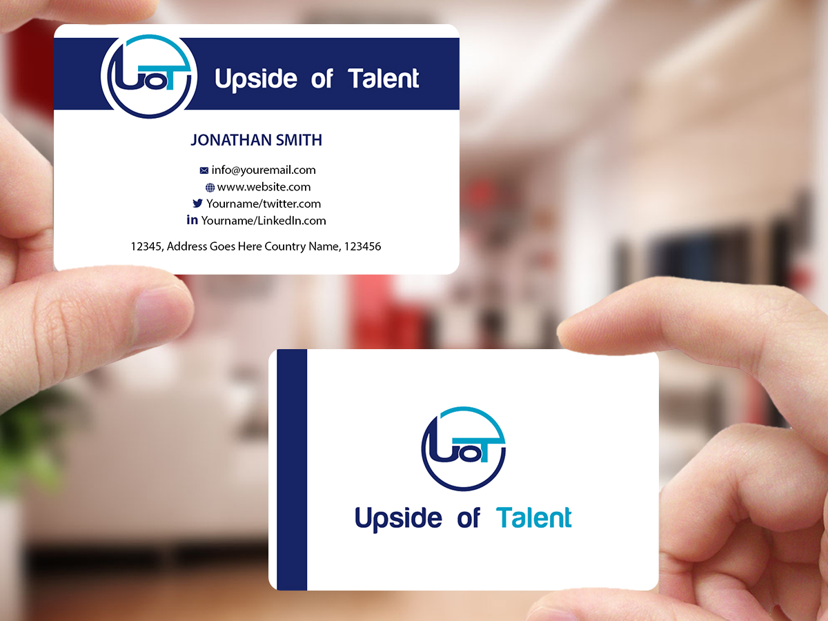 Business Card Design by Creations Box 2015 for Upside of Talent | Design #9372216