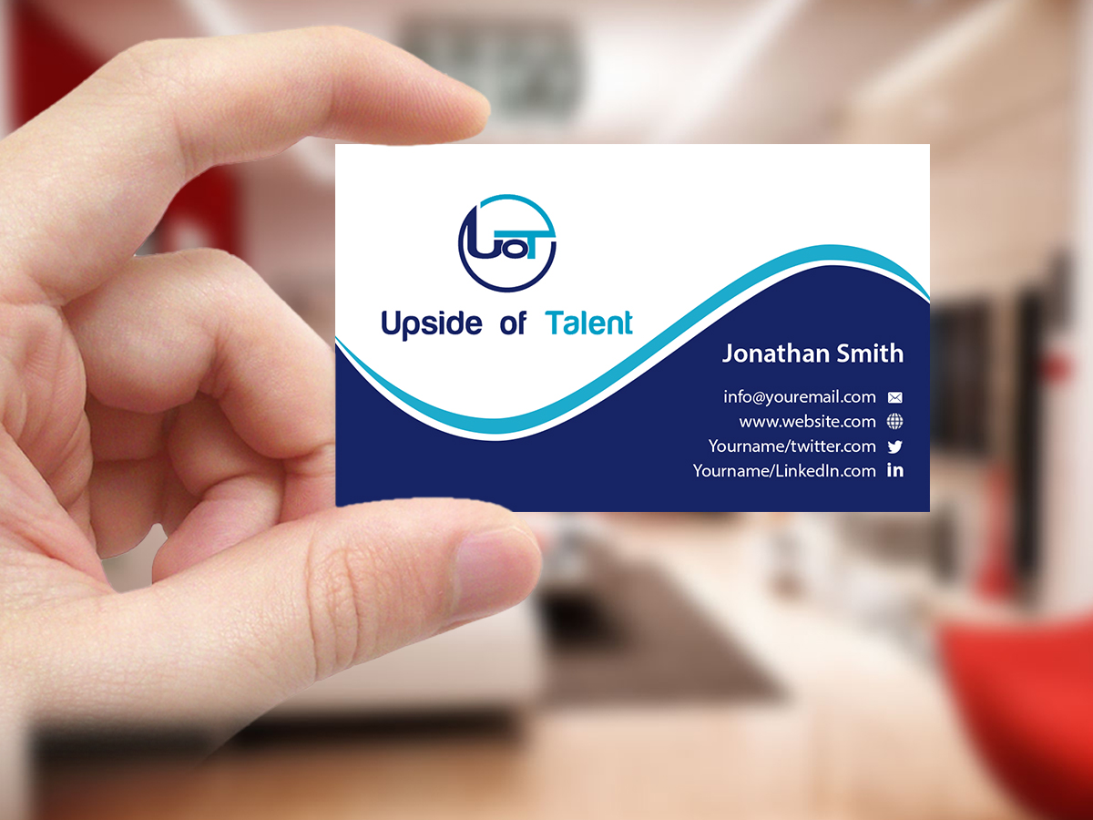 Business Card Design by Creations Box 2015 for Upside of Talent | Design #9372219