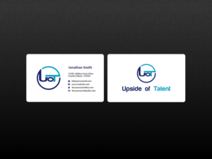 Business Card Design by Creations Box 2015 for Upside of Talent | Design: #9372221