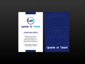 Business Card Design by Creations Box 2015 for Upside of Talent | Design: #9372222