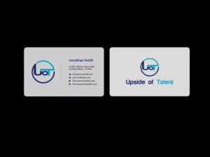 Business Card Design by Creations Box 2015 for Upside of Talent | Design: #9372223