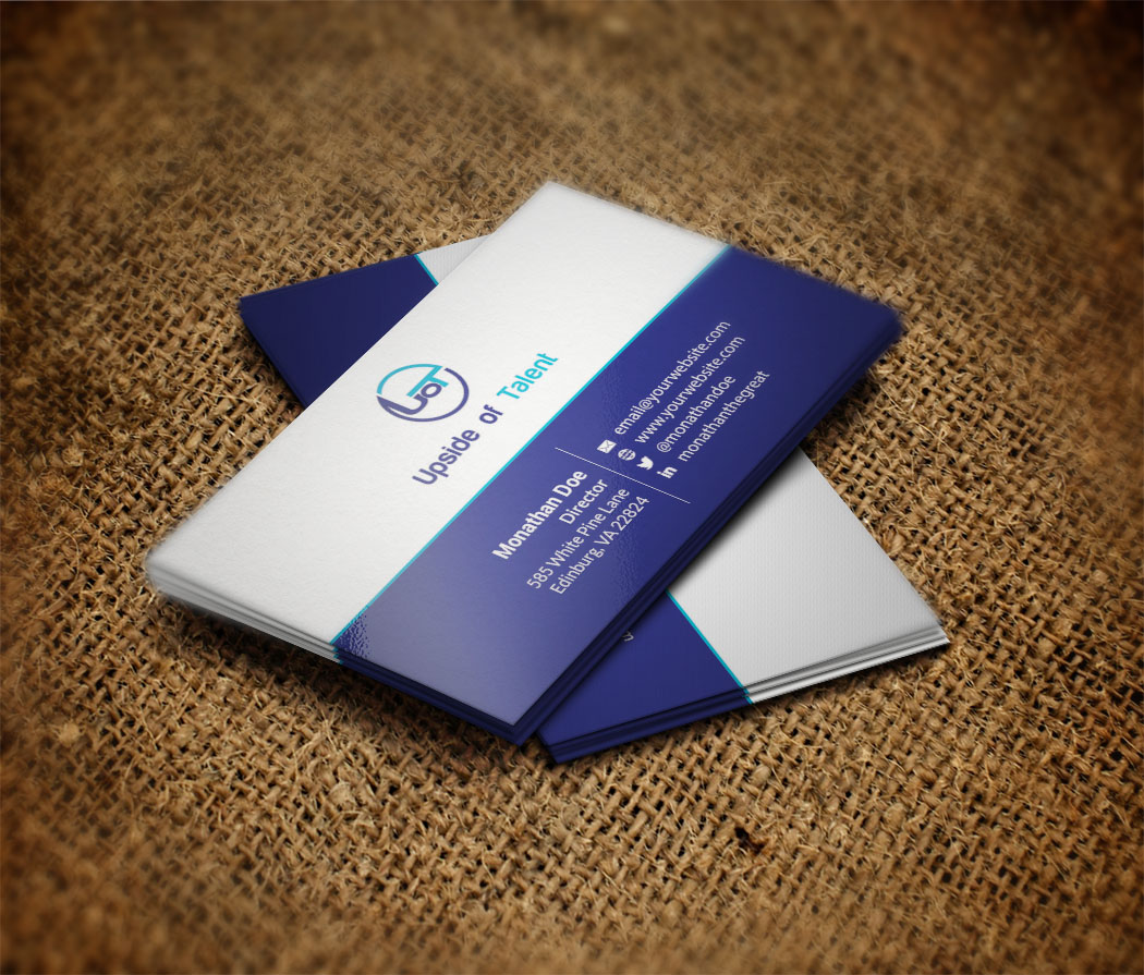 Business Card Design by zillurrahman800 for Upside of Talent | Design #9359221