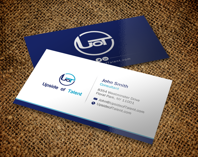 Business Card Design by Brand aid for Upside of Talent | Design #9364420