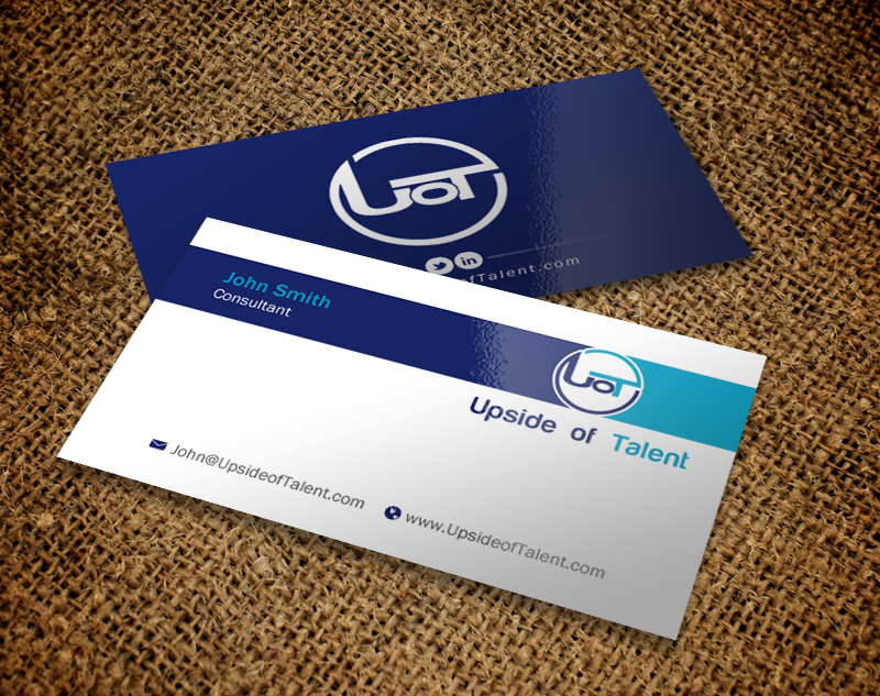 Business Card Design by Brand aid for Upside of Talent | Design #9364422