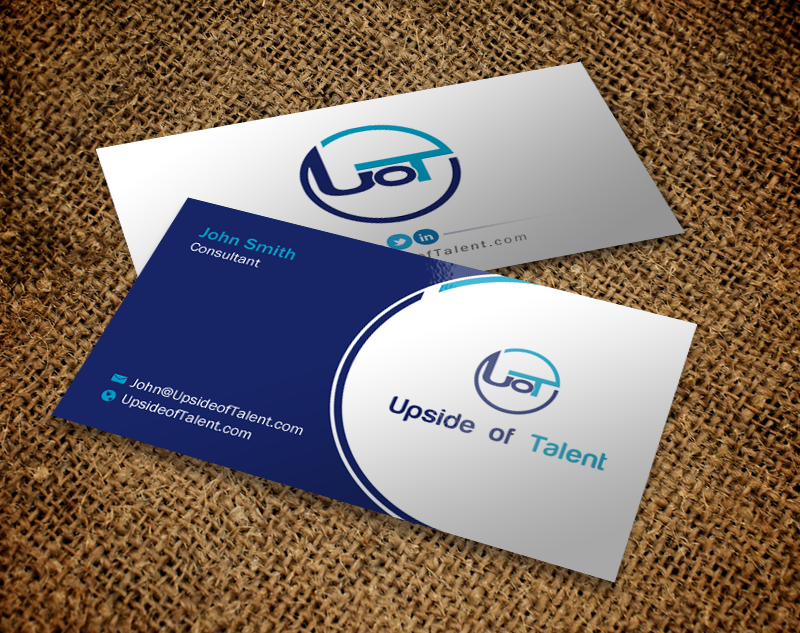 Business Card Design by Brand aid for Upside of Talent | Design #9364424