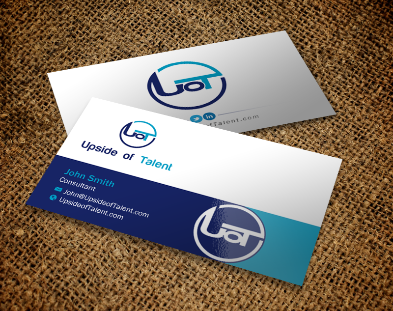 Business Card Design by Brand aid for Upside of Talent | Design #9364454