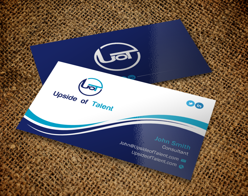 Business Card Design by Brand aid for Upside of Talent | Design #9364460