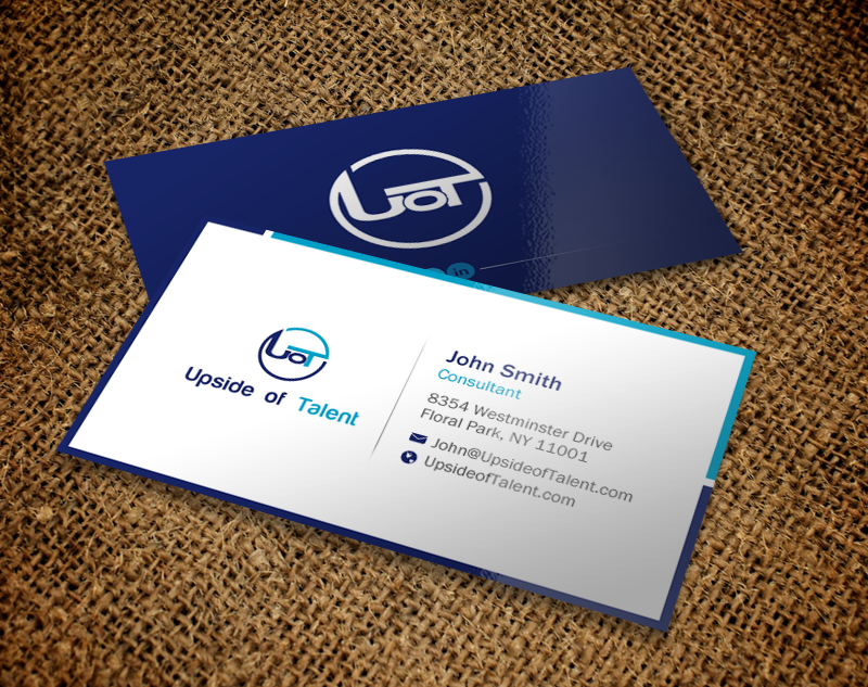 Business Card Design by Brand aid for Upside of Talent | Design #9376529