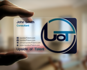 Business Card Design by chandrayaan.creative for Upside of Talent | Design #9362498
