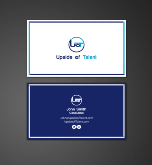 Business Card Design by chandrayaan.creative for Upside of Talent | Design: #9362502