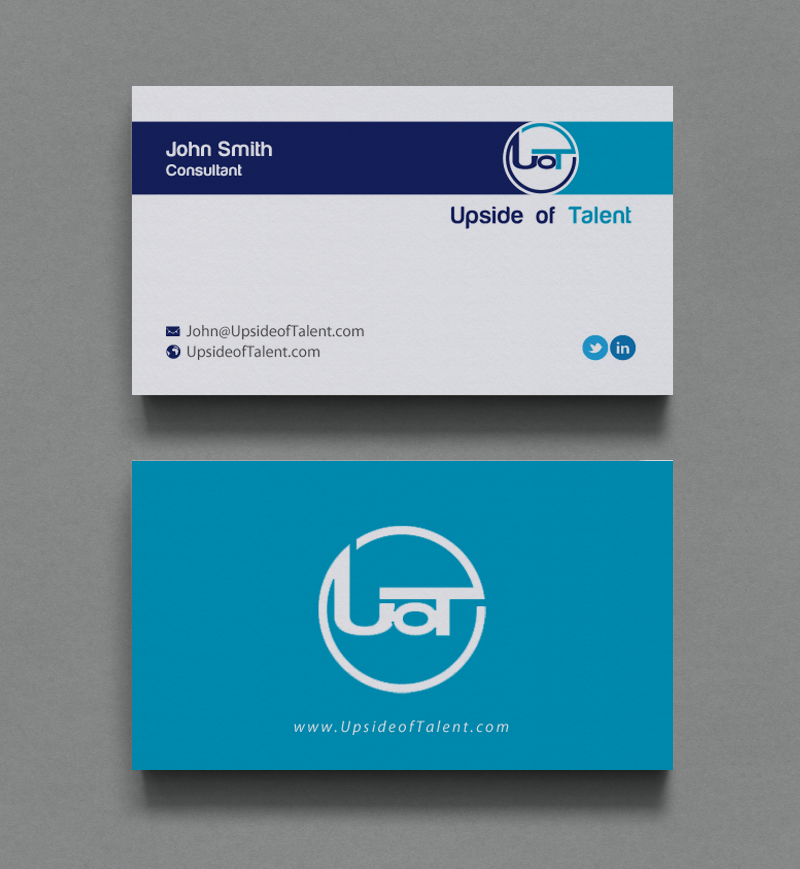 Business Card Design by chandrayaan.creative for Upside of Talent | Design #9362503