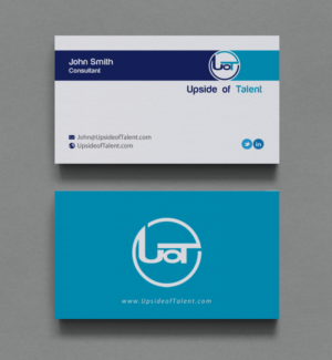 Business Card Design by chandrayaan.creative for Upside of Talent | Design: #9362503