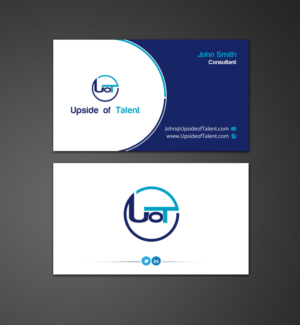 Business Card Design by chandrayaan.creative for Upside of Talent | Design: #9362504