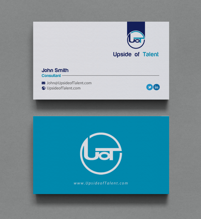 Business Card Design by chandrayaan.creative for Upside of Talent | Design #9362507