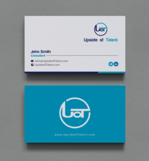 Business Card Design by chandrayaan.creative for Upside of Talent | Design: #9362511