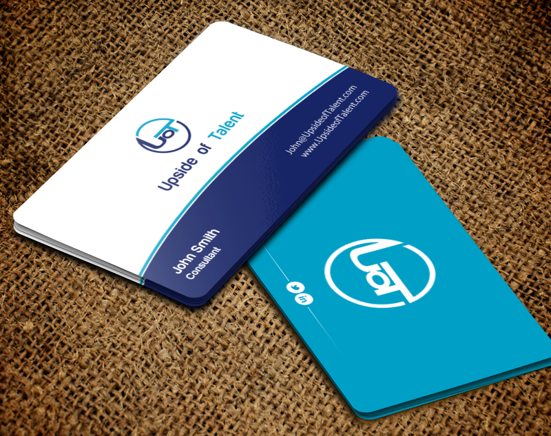 Business Card Design by chandrayaan.creative for Upside of Talent | Design #9362512