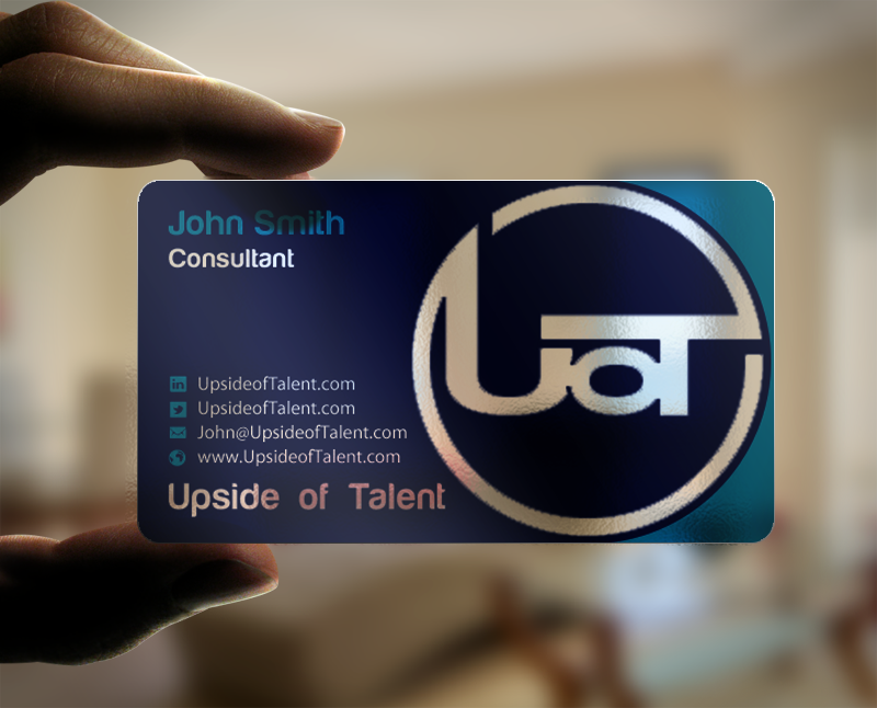 Business Card Design by chandrayaan.creative for Upside of Talent | Design #9362517
