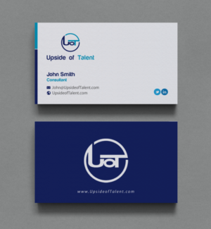 Business Card Design by chandrayaan.creative for Upside of Talent | Design: #9376551