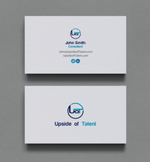 Business Card Design by chandrayaan.creative for Upside of Talent | Design: #9376555