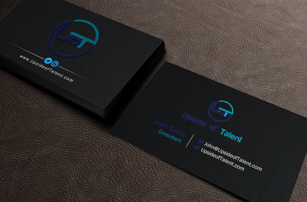 Business Card Design by chandrayaan.creative for Upside of Talent | Design #9376582