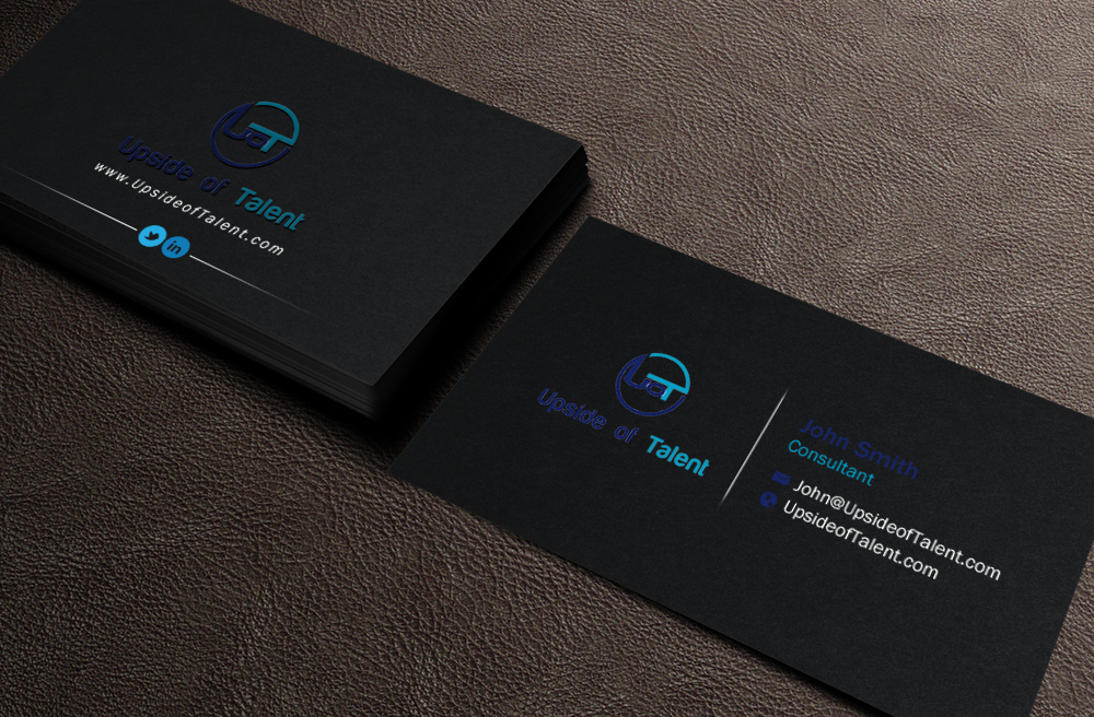 Business Card Design by chandrayaan.creative for Upside of Talent | Design #9376584