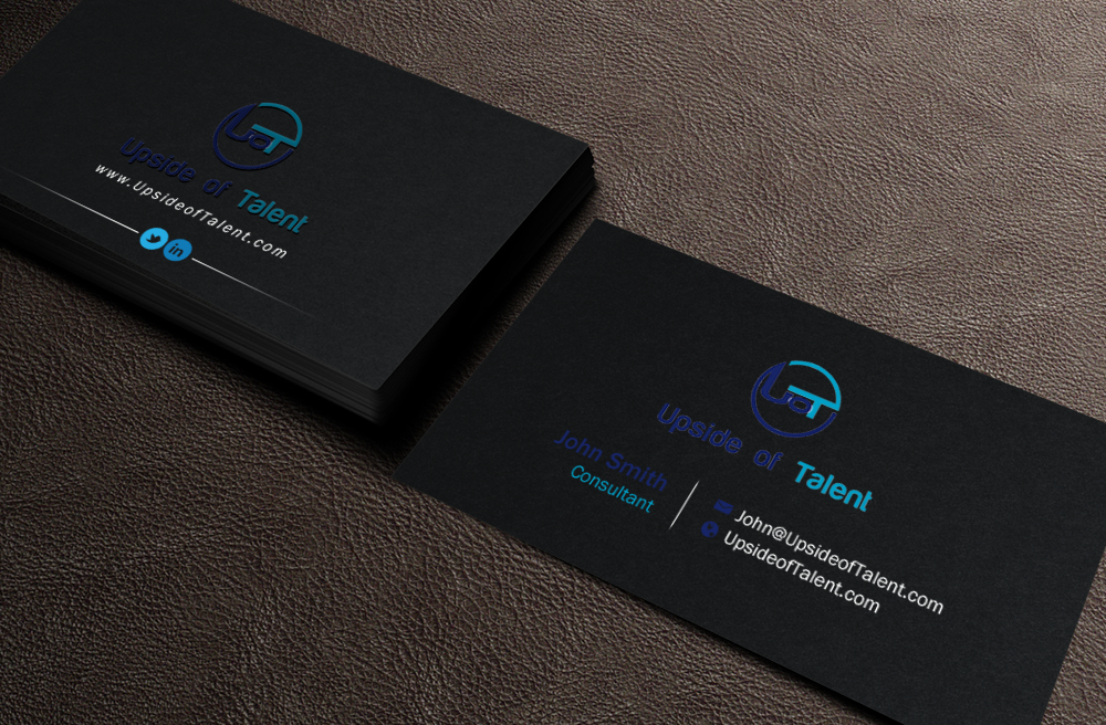 Business Card Design by chandrayaan.creative for Upside of Talent | Design #9376585