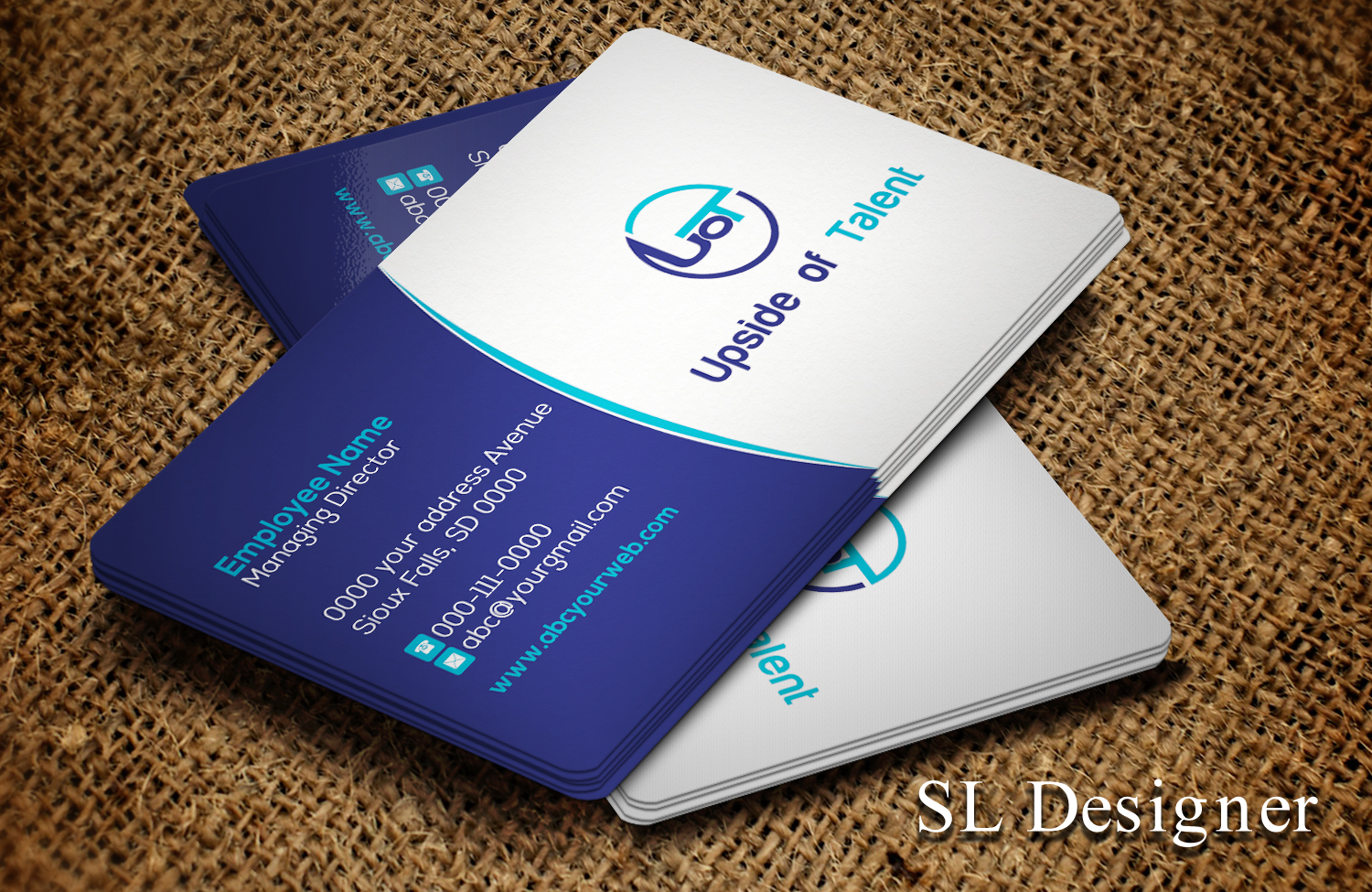 Business Card Design by SL Designer for Upside of Talent | Design #9357026
