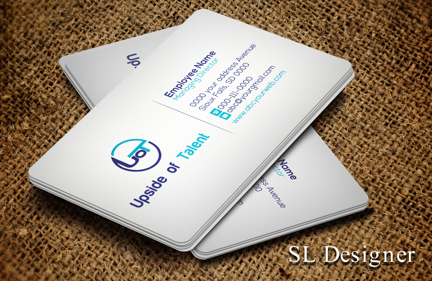 Business Card Design by SL Designer for Upside of Talent | Design #9357028
