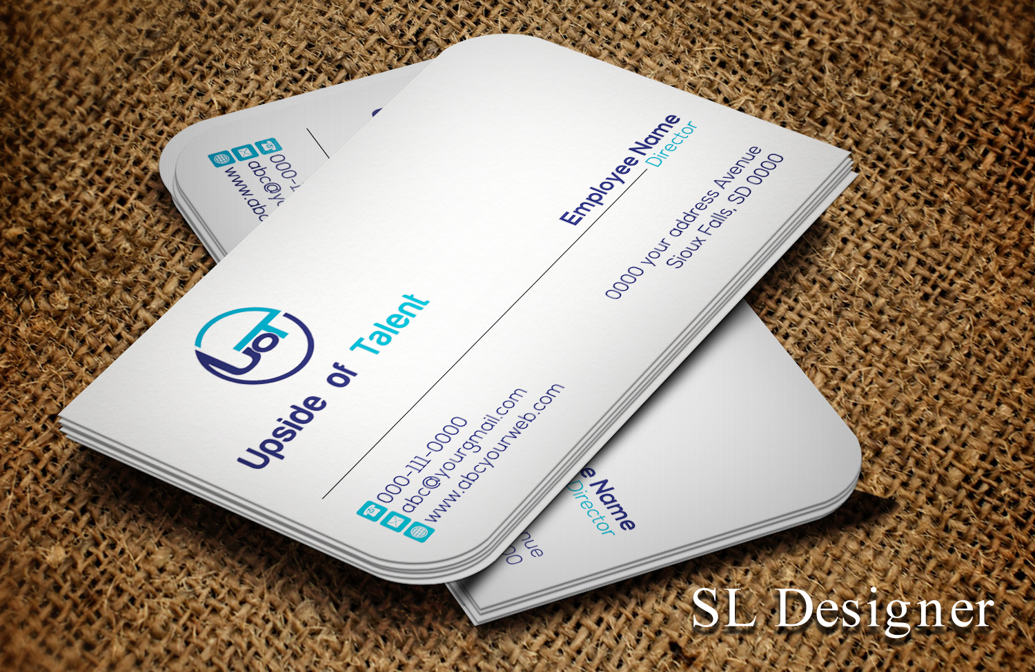 Business Card Design by SL Designer for Upside of Talent | Design #9357032