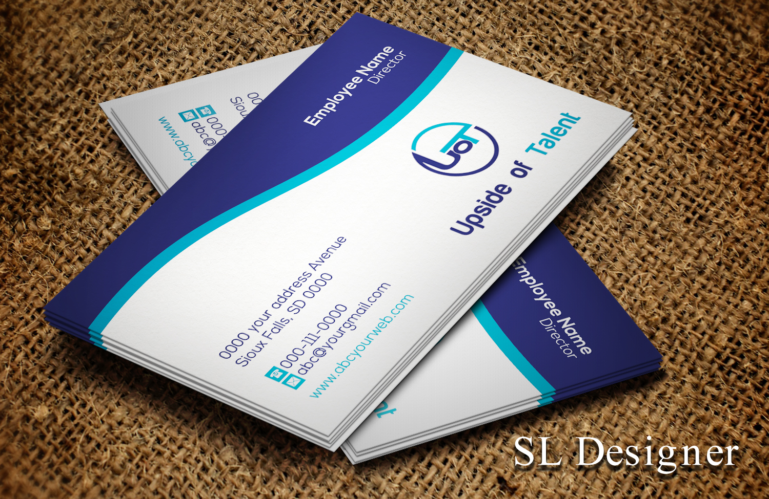 Business Card Design by SL Designer for Upside of Talent | Design #9357034