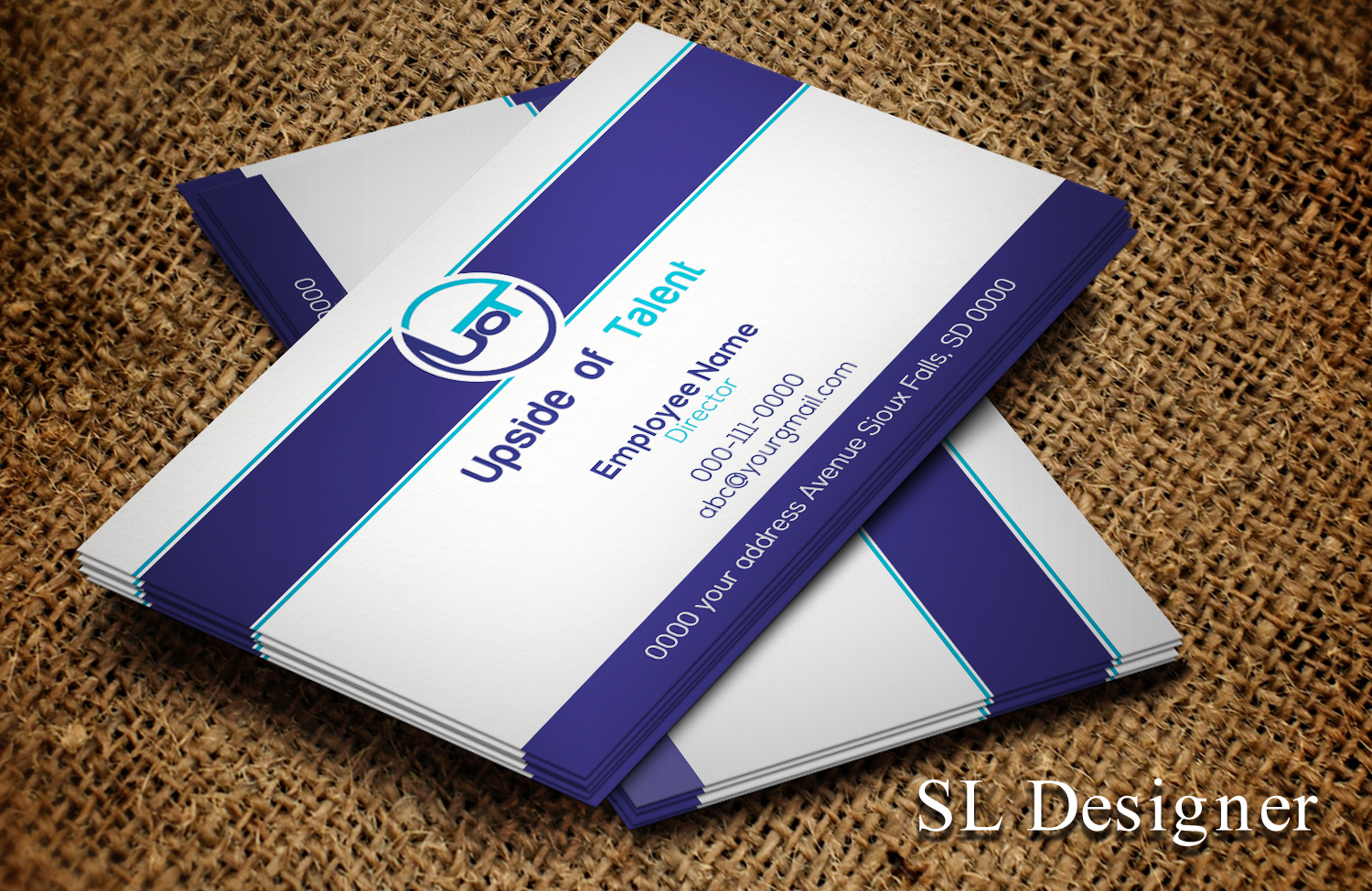 Business Card Design by SL Designer for Upside of Talent | Design #9357036