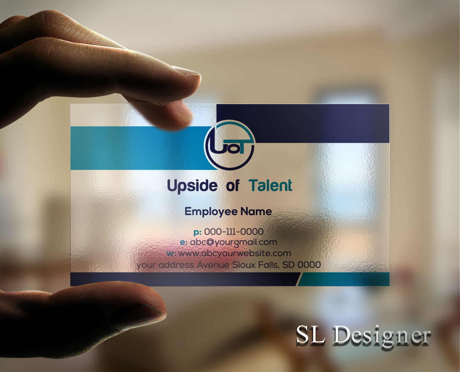 Business Card Design by SL Designer for Upside of Talent | Design #9357039
