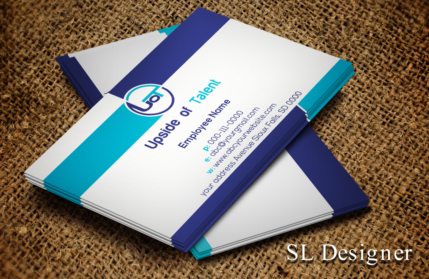 Business Card Design by SL Designer for Upside of Talent | Design #9357047