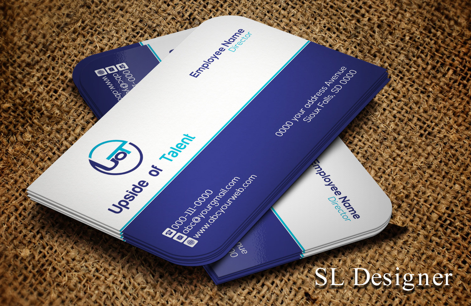 Business Card Design by SL Designer for Upside of Talent | Design #9357048