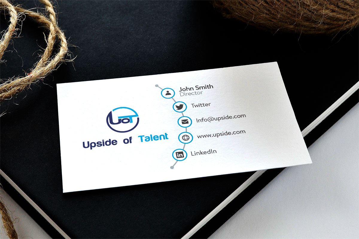 Business Card Design by isabel.paoli for Upside of Talent | Design #9393422
