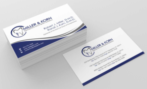 Business Card Design by INDIAN_Ashok for Miller & Korn Periodontics and Implant Solutions | Design: #9384801