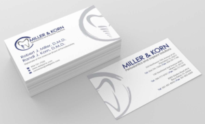 Business Card Design by INDIAN_Ashok for Miller & Korn Periodontics and Implant Solutions | Design: #9384803