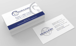 Business Card Design by INDIAN_Ashok for Miller & Korn Periodontics and Implant Solutions | Design: #9384804