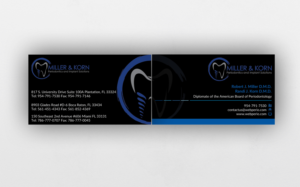 Business Card Design by AFHUN for Miller & Korn Periodontics and Implant Solutions | Design: #9377928