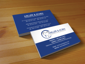 Business Card Design by Creations Box 2015 for Miller & Korn Periodontics and Implant Solutions | Design: #9372277