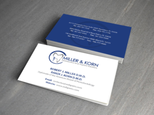 Business Card Design by Creations Box 2015 for Miller & Korn Periodontics and Implant Solutions | Design: #9372281
