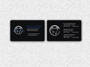 Business Card Design by Creations Box 2015 for Miller & Korn Periodontics and Implant Solutions | Design: #9372285