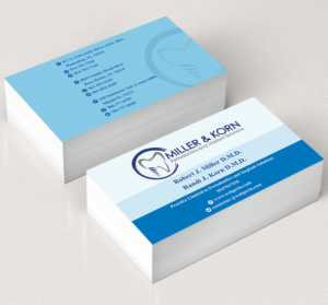 Business Card Design by The Filly Studios for Miller & Korn Periodontics and Implant Solutions | Design #9361365