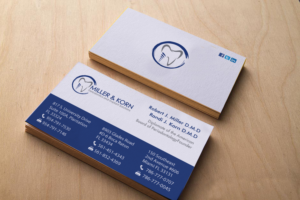 Business Card Design by chandrayaan.creative for Miller & Korn Periodontics and Implant Solutions | Design: #9380639